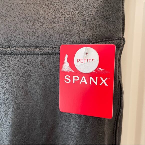 Spanx Faux Leather Black Leggings - Picture 5 of 5